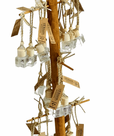 Pack de 30 Diffuseurs Parfums pour voiture – Avec Support Bois