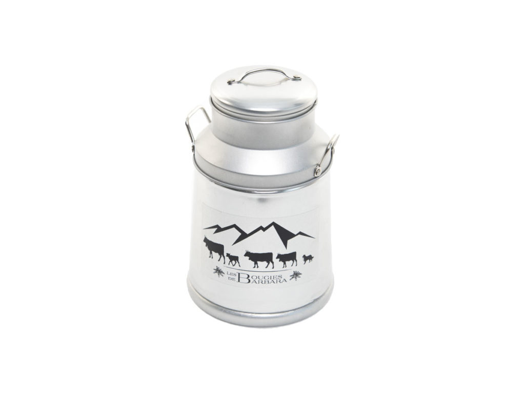 Bougie Boille à lait 600 g – finition argentée — Les Bougies de Barbara