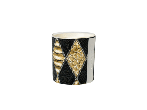 LES BOUGIES DE BARBARA - Collection Edition Limitée Motifs Patchwork Serpent 300 gr