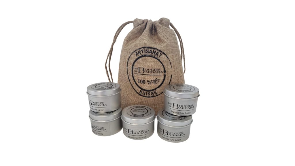 Pack découverte – 5 bougies métal de 50 g