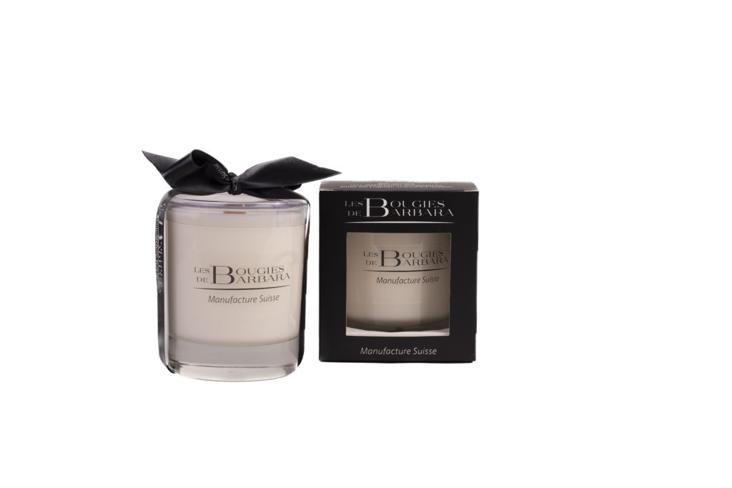 Bougie Classique 250 g – verre brillant, mèche en bois — Les Bougies de Barbara