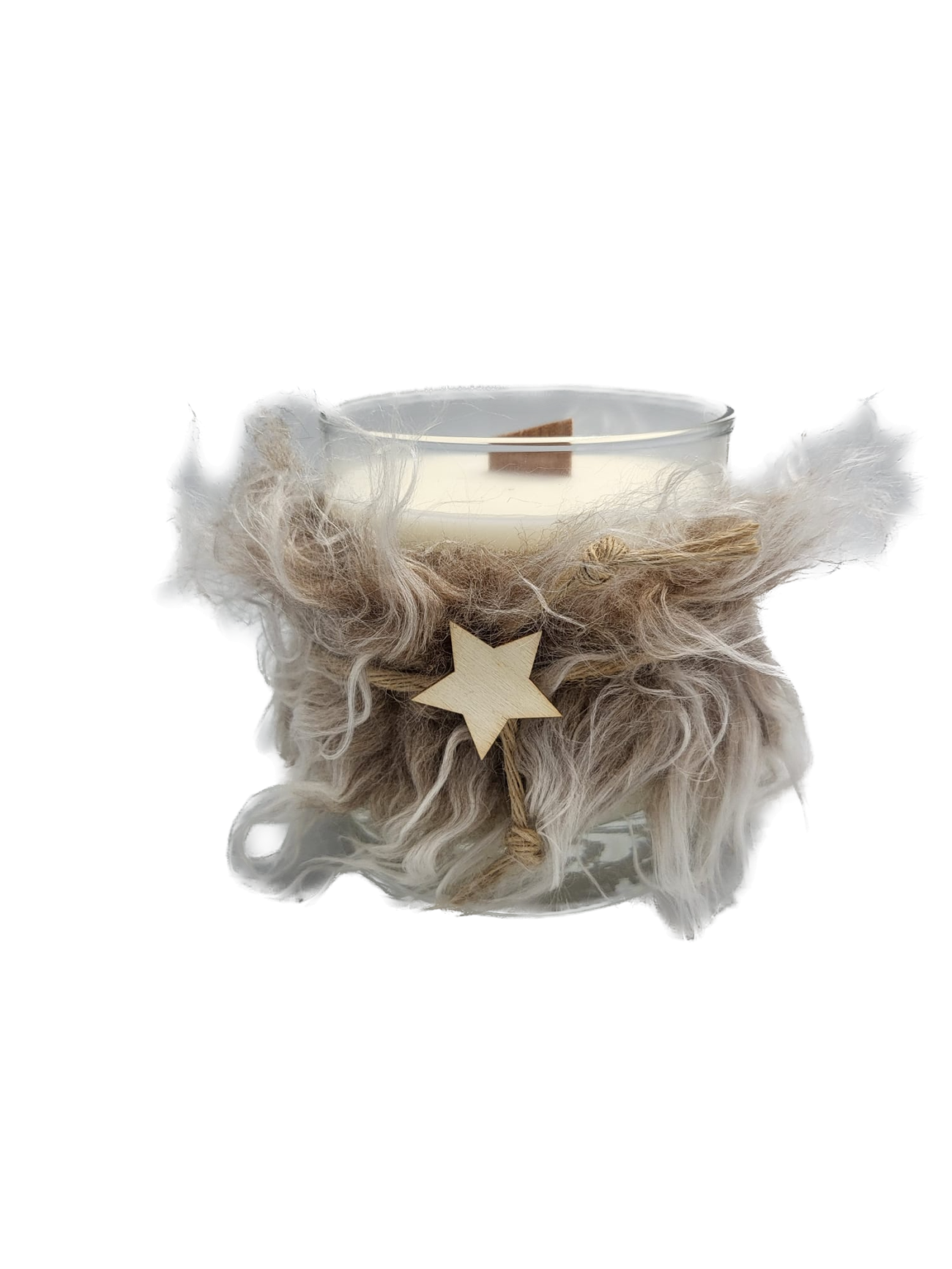 LES BOUGIES DE BARBARA - Collection JOYA - Fourrure noël BRUNE ou BLANCHE 300 gr – Image 2