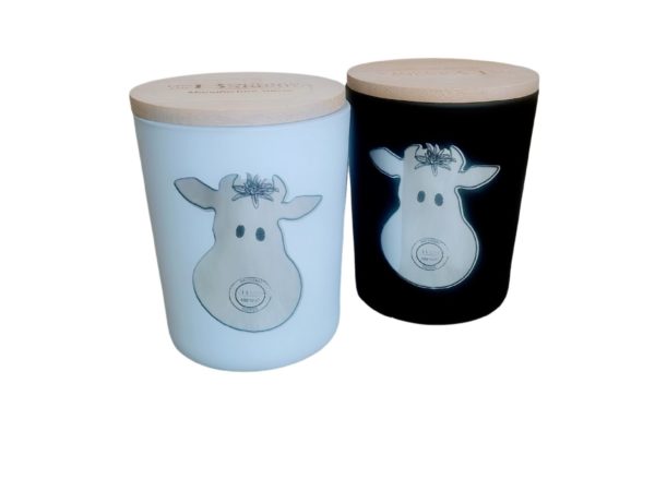 Les Bougies de Barbara - Collection Modzon - la ZEN - Verre Blanc ou Noir 180 gr