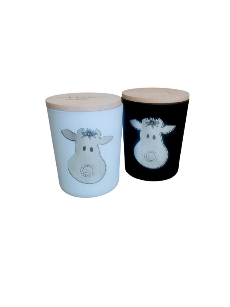 Bougie Modzon Zen 180 g – verre blanc ou noir — Les Bougies de Barbara
