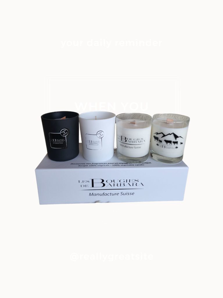 Coffret de 3 bougies Zen, Poya ou Classique