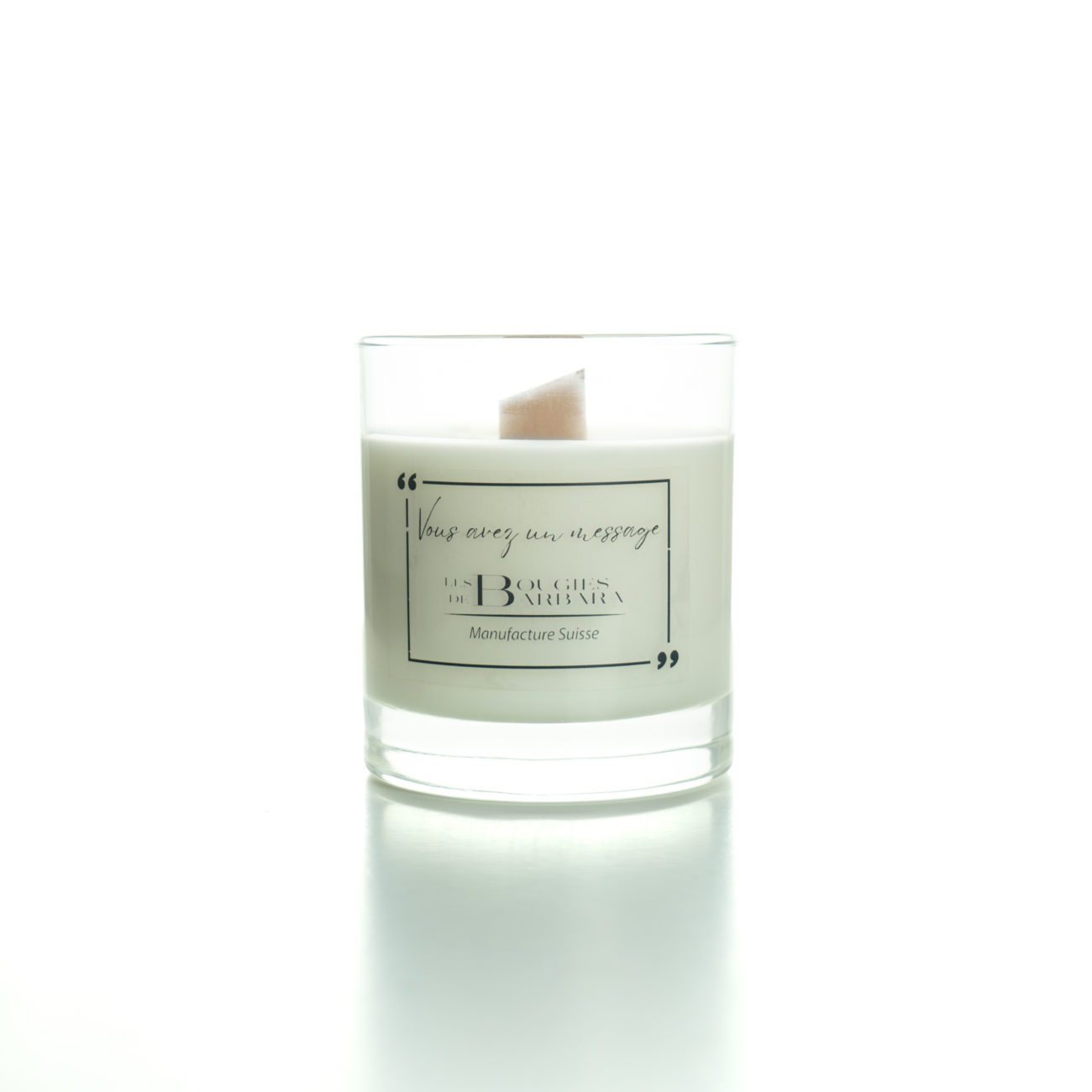 Les Bougies de Barbara - Collection Messages - Verre Brillant 300 gr