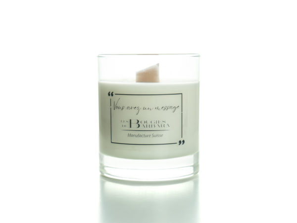 Les Bougies de Barbara - Collection Messages - Verre Brillant 300 gr