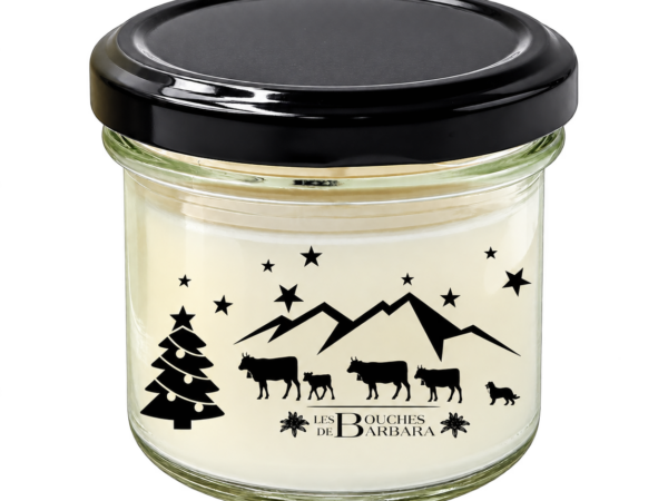 Bougie Poya 90 g – Poya sapin – couvercle noir — Les Bougies de Barbara