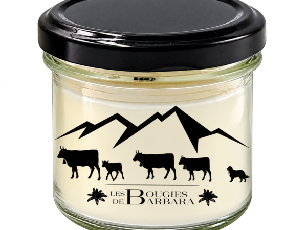 Bougie Poya 90 g – Poya classique – couvercle noir